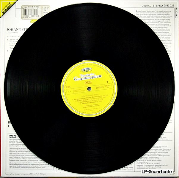 JOHANN STRAUSS THE BLUE DANUBE BERLIN PHILHARMONIC HERBERT VON KARAJAN