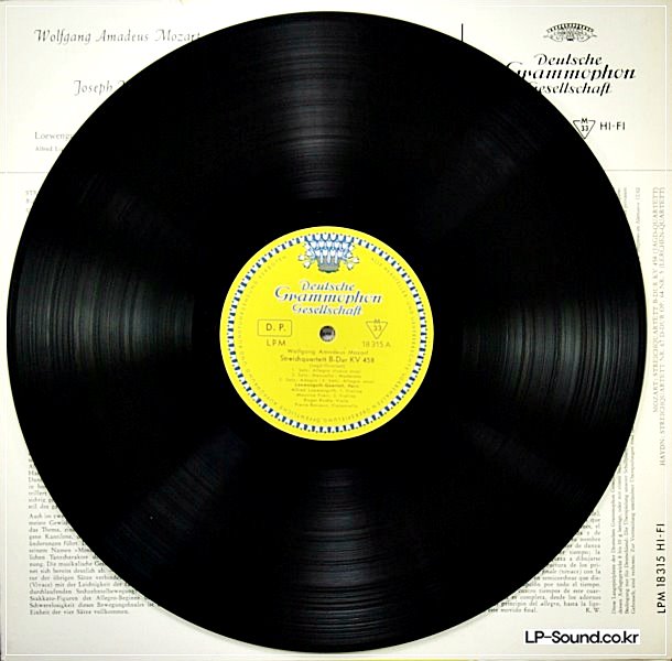 HAYDN STRING QUARTETS LOEWENGUTH QUARTET DGG LPM 18 315 TULIP