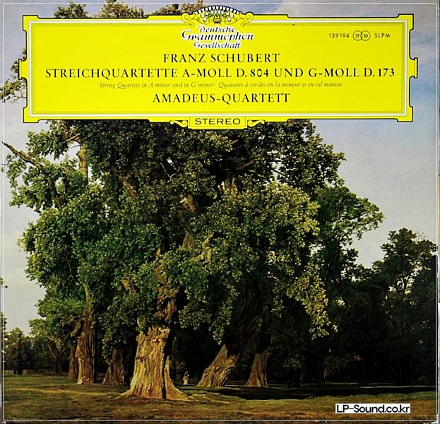 FRANZ SCHUBERT   STREICH QUARTETTE  AMADEUS QUARTETT  139 194