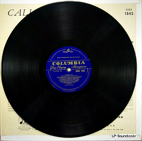 MARIA CALLAS IN MAD SCENES ORIG COLUMBIA 33CX 1645