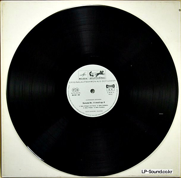 SHUKOW SPIELT / PLAYS SCRIABIN  MELODIA  85 594 XCK