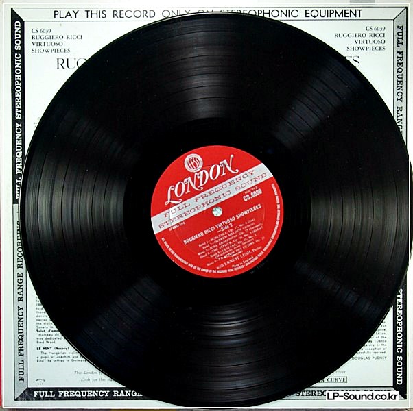 RUGGIERO RICCI VIRTUOSO SHOWPIECESLONDON FFSS BLUE BACK CS 6039