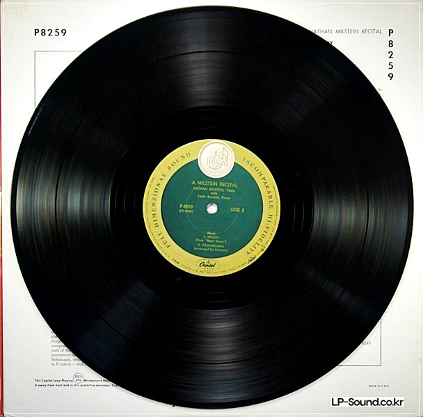 NATHAN MILSTEIN–A MILSTEIN RECITAL ,CARLO BUSSOTTI . 1ST U.S CAPITOL P-8259