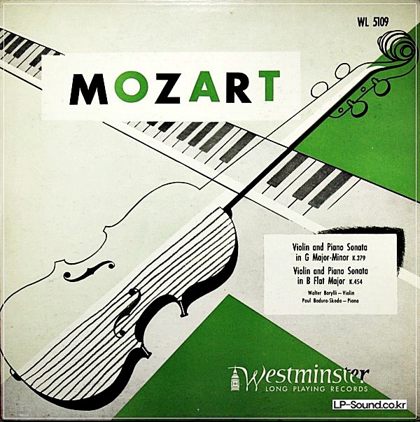 MOZART VIOLIN AND PIANO SONATAWALTER BARYLLIWL 5109 ED1