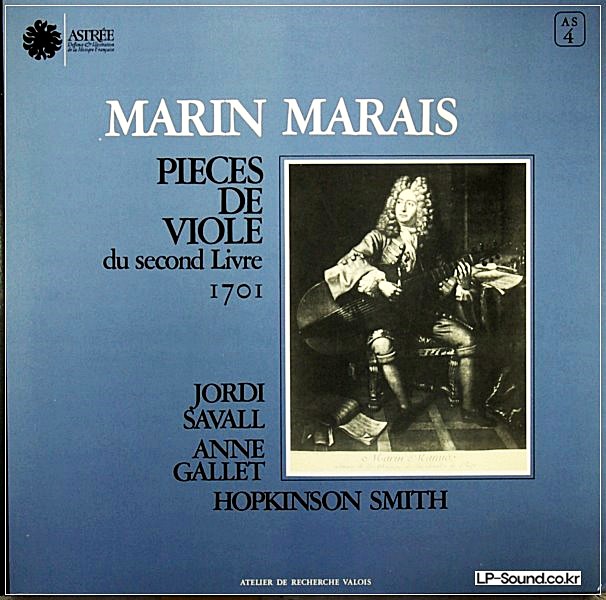 JORDI SAVALL - MARIN MARAIS PIECES A DEUX VIOLE  ASTREE AS 39