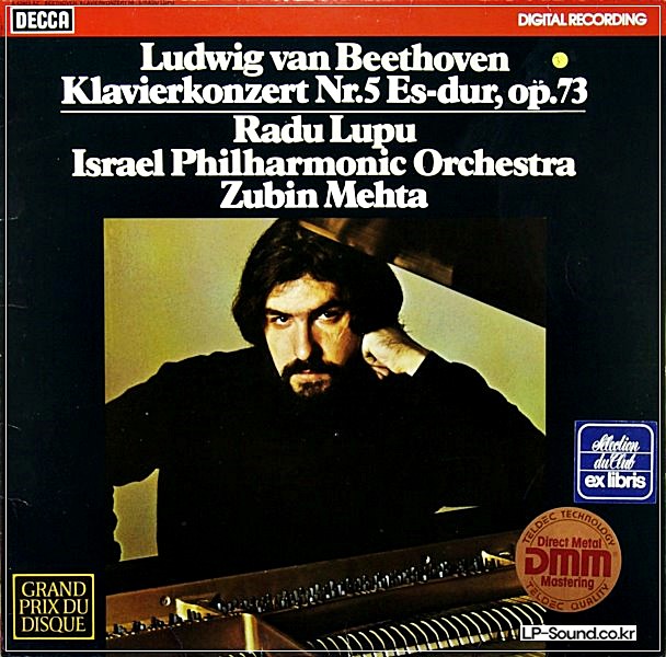 BEETHOVEN PIANO NO.5 RADU LUPU & ZUBIN MEHTA SXL 6886