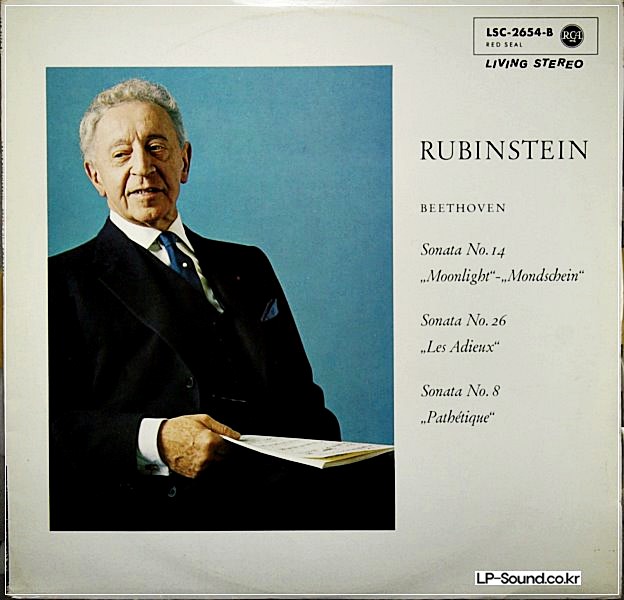 BEETHOVEN, 3 PIANO SONATAS MOONLIGHT RUBINSTEIN SB 6537 R/S