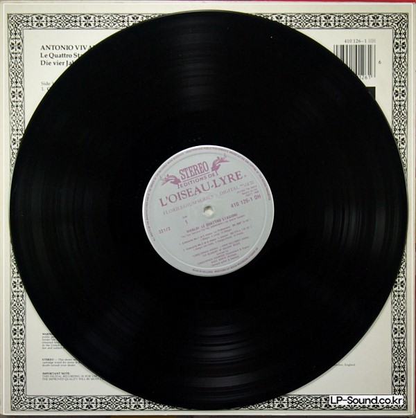 VIVALDI THE ACADEMY OF ANCIENT MUSIC, CHRISTOPHER HOGWOOD, ALISON BURY 4 SEASONS