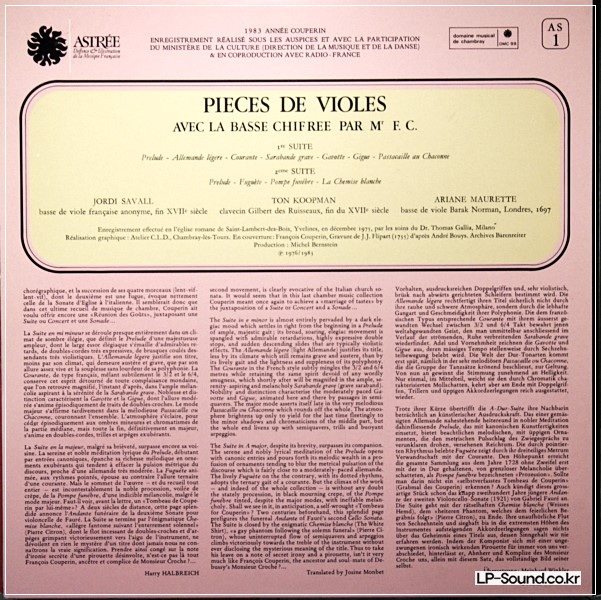 SAVALL - COUPERIN - PIECES DE VIOLES 1728