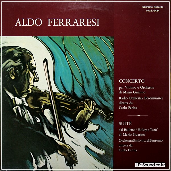 ALDO FERRARESI GUARINO VIOLIN CONCERTO ITALY SANREMO  2LP
