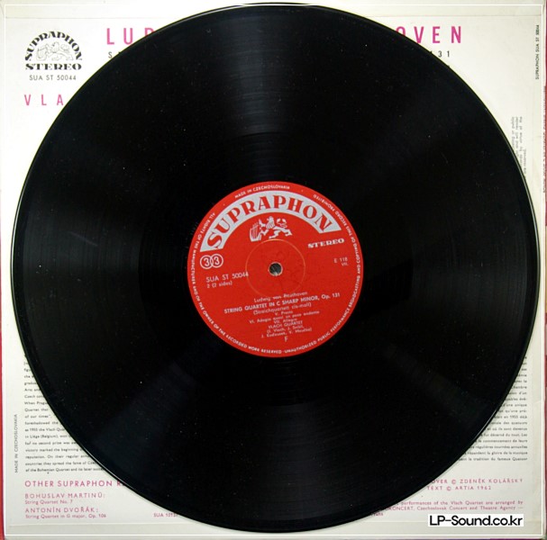 BEETHOVEN STRING QUARTET IN C SHARP MINOR VLACH QUARTET  SUA ST 50044