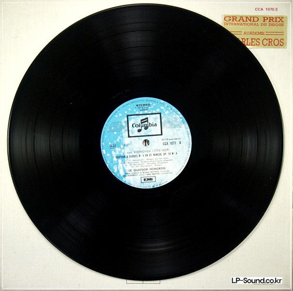 BEETHOVEN QUARTETS 1-6 QUATUOR HONGROIS COLUMBIA 3LP