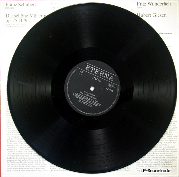 FRANZ SCHUBERT,FRITZ WUNDERLICH–DIE SCHöNE MULLERIN