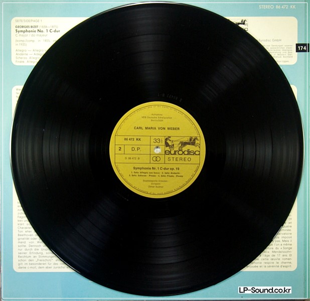 BIZET  WEBER SYMPHONIE   OTMAR SUITNER 86 472 KK