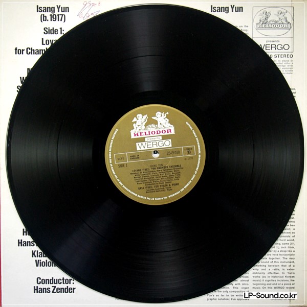 ISANG YUN–LOYANG FOR CHAMBER ENSEMBLE  WERGO 2549 010