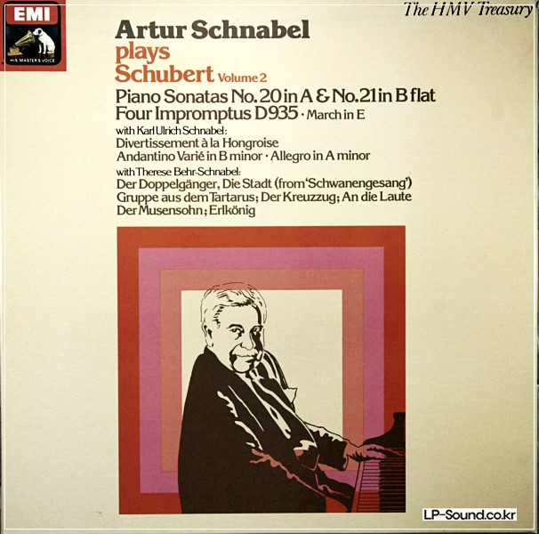 ARTUR SCHNABEL,SCHUBERT–PLAYS SCHUBERT  VOLUME 2 RS 1435603  3LPBOX