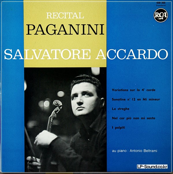 SALVATORE ACCARDO RECITAL  PAGANINI VARIATION, SONATINE RCA 430.355