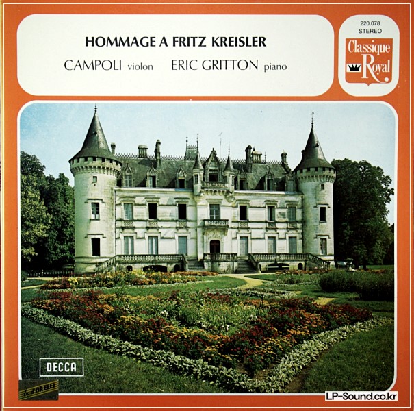 CAMPOLI*WITHERIC GRITTON–HOMMAGE TO FRITZ KREISLER  220 078