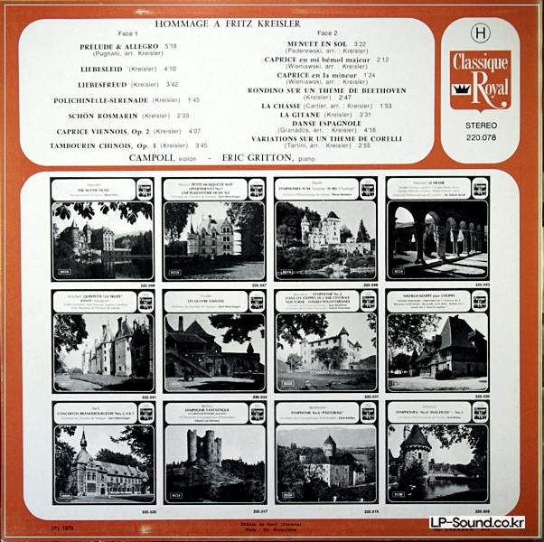 CAMPOLI*WITHERIC GRITTON–HOMMAGE TO FRITZ KREISLER  220 078