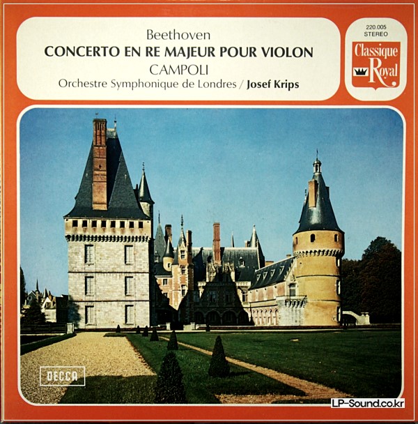 BEETHOVEN VIOLIN CONCERTO CAMPOLI JOSEF KRIPS  DECCA 220 005