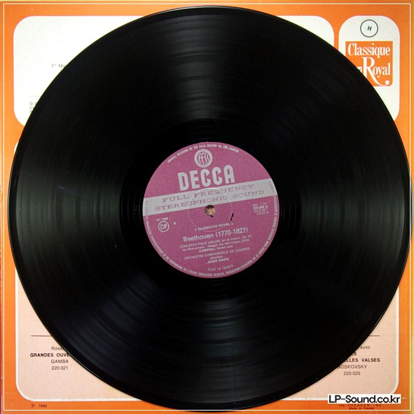 BEETHOVEN VIOLIN CONCERTO CAMPOLI JOSEF KRIPS  DECCA 220 005