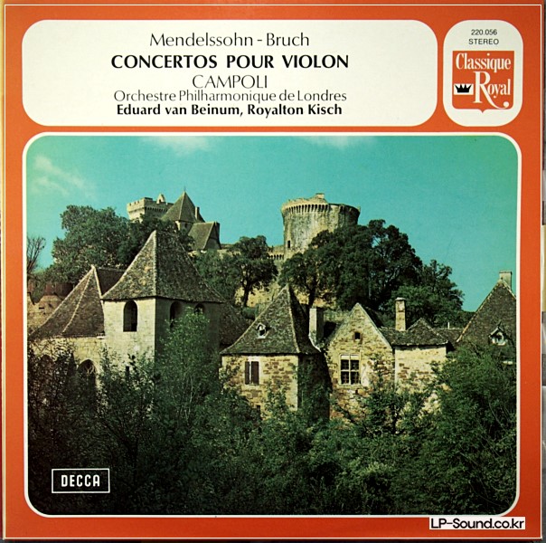 MENDELSSOHN  /BRUCH  VIOLIN CONCERTO CAMPOLI  DECCA 220 056