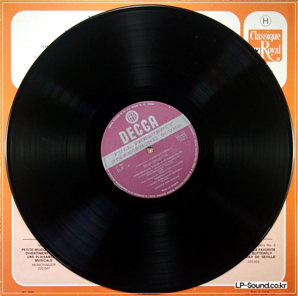 MENDELSSOHN  /BRUCH  VIOLIN CONCERTO CAMPOLI  DECCA 220 056