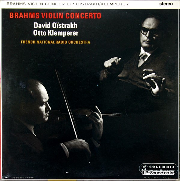 BRAHMS VIOLIN CONCERTO OISTRAKH KLEMPERER UK COLUMBIA SAX 2411 2ND
