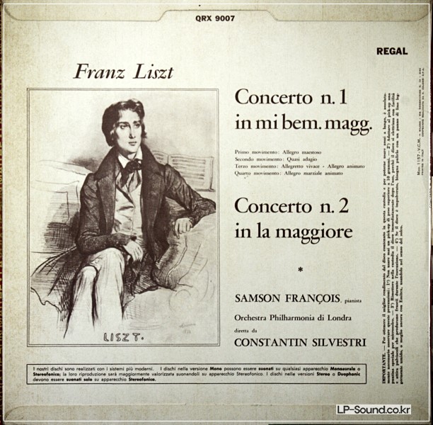 SAMSON FRANCOIS - SILVESTRI / LISZT THE 2 PIANO CONCERTOS