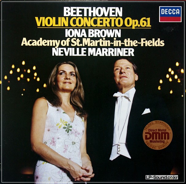 BEETHOVEN VIOLIN CONCERTO IONA BROWN MARRINER  6.42837 AW