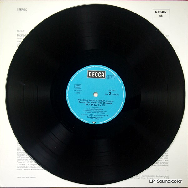 IONA BROWN MOZART: VIOLIN CONCERTO NO. 2, K.211 / SINFONIA CONCERTANTE, K.364
