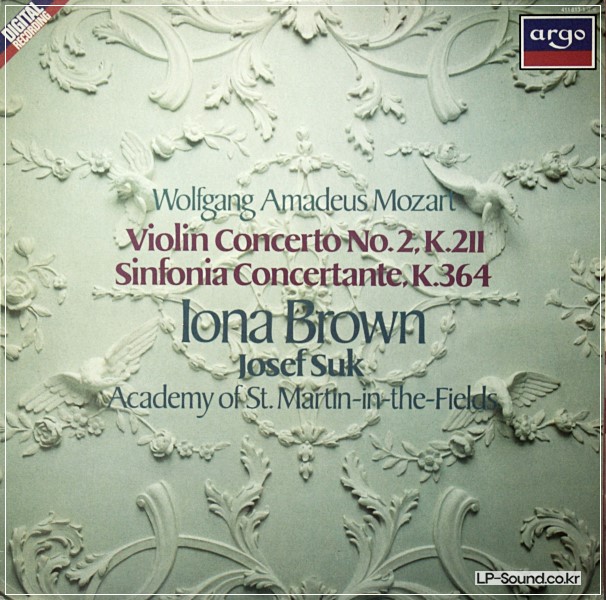 MOZART VIOLIN CONCERTO 3/4 IONA BROWN DECCA 6.42407