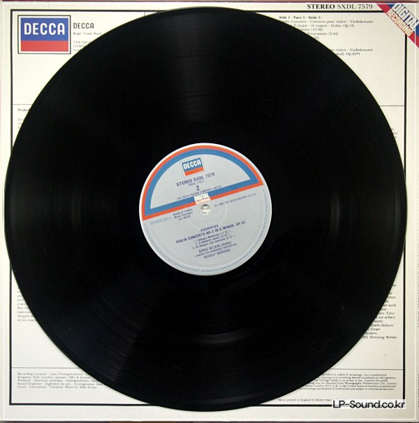 PROKOFIEV VIOLIN CONCERTOS  BORIS BELKIN  DECCA SXDL 7579