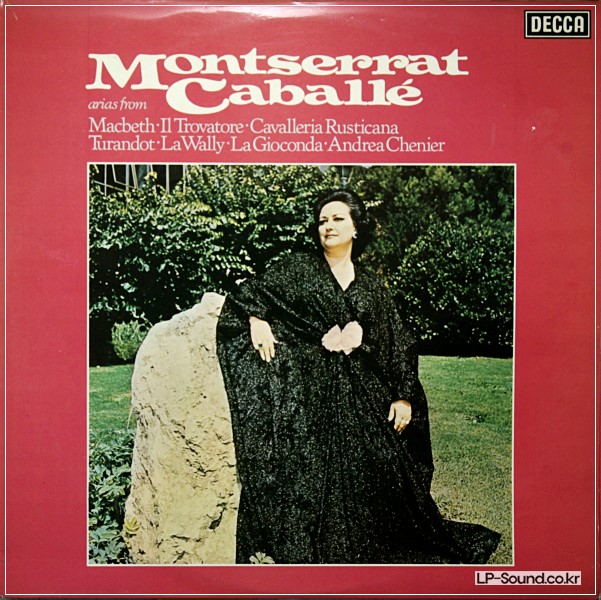 MONTSERRAT CABALLE AUTHENTIC SIGNED UK DECCA STEREO LP SXL-R 6825