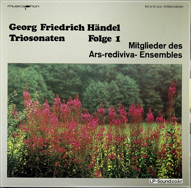 HANDEL TRIO SONATA 1.2.3.4 VOL 1.2  MITGLIEDES MUSICAPHON BM30 SL4110/4111 2LP