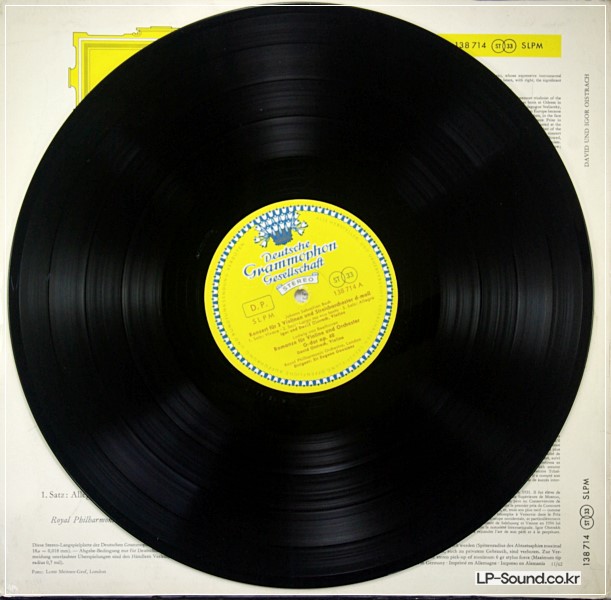 VIVALDI-BACH-BEETHOVEN DAVID & IGOR OISTRAKH SLPM 138 714