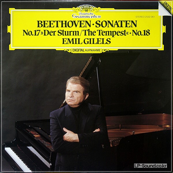 BEETHOVEN - PIANO SONATAS NOS. 17&18 EMIL GILELS DG 2532 061