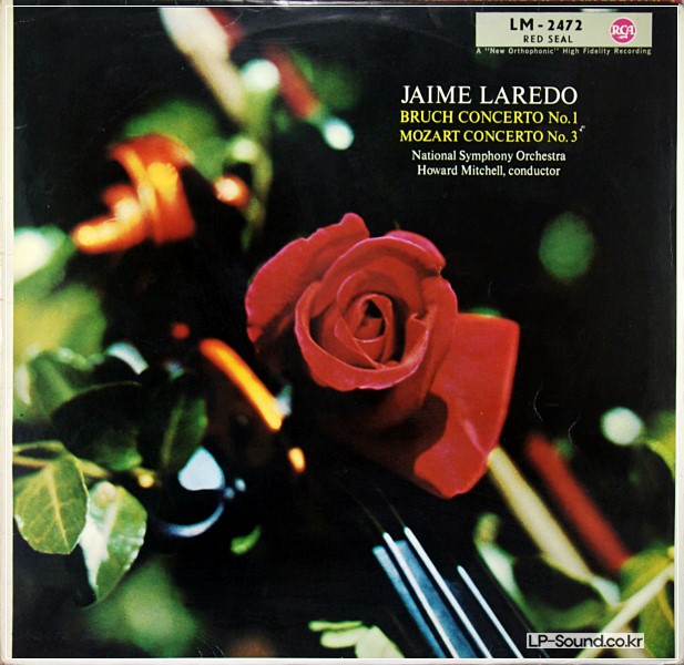 MOZART BRUCH VIOLIN CONCERTOS JAIME LAREDO RCA LM-2472 MONO