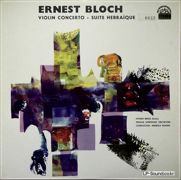 HYMAN BRESS IN THE BLOCH VIOLIN CONCERTO &SUITE HEBRAIQUE RED STEREO