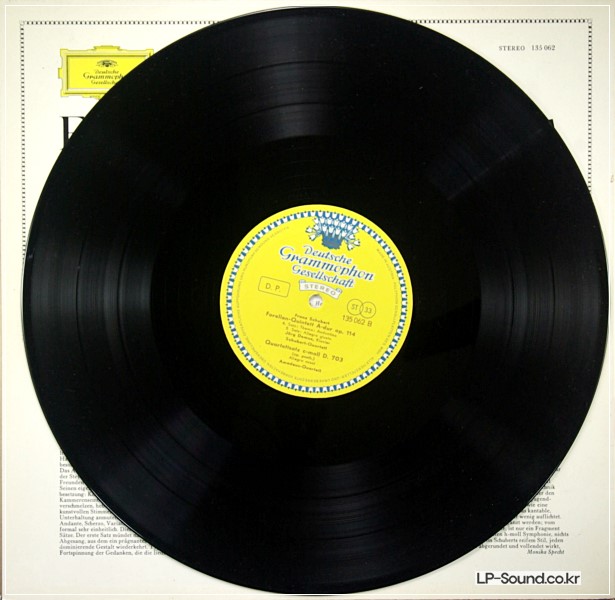 SCHUBERT -TROUT QUINTET/ QUARTETTSATZ C MINOR OP.POSTH,DEMUS. DG 135 062