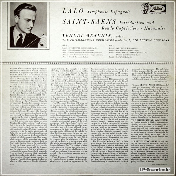 LALO & SAINT-SAENS MENUHIN  CAPITOL SG7108