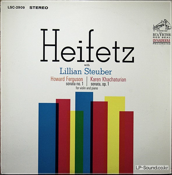 KHACHATURIAN FERGUSON VIOLIN SONATAS #1 HEIFETZ  RCA LSC-2909