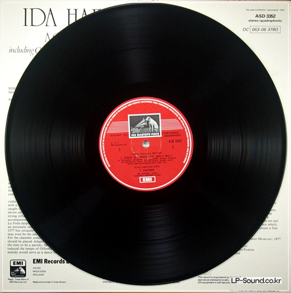 IDA HAENDEL* PLAYS *A CLASSICAL RECITAL* DEVIL'S TRILL  ASD 3352