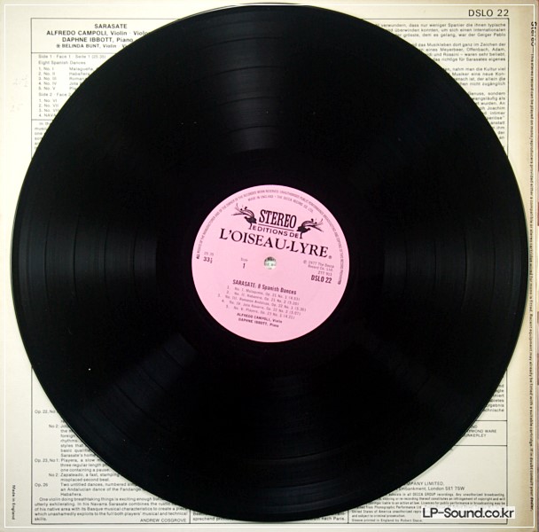 ALFREDO CAMPOLI* PLAYS *SARASATE: EIGHT SPANISH DANCES /NAVARRA
