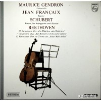 GENDRON FRANCAIX SCHUBERT ARPEGGIONE BEETHOVEN DUTCH ED1 PHILIPS STEREO