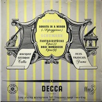 MAURICE GENDRON CELLO SCHUBERT SCHUMANN  LXT 2857