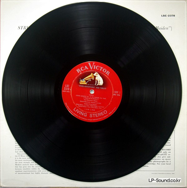 SCHUBERT - STRING QUARTET NO. 12, 14 / JUILLIARD STRING QUARTET  LSC 2378