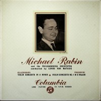 MICHAEL RABIN - GLAZUNOV & PAGANINI LP COLUMBIA B/G 33CX 1281 UK ED1