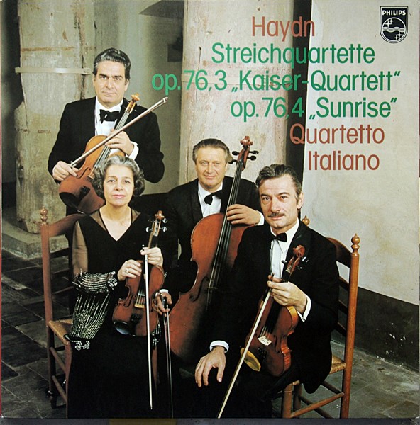 HAYDN STRING QUARTETS OP. 76 NO. 3 PHILIPS 9500 157