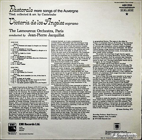 VICTORIA DE LOS ANGELES - PASTORALE JACQILLAT  ASD 3134